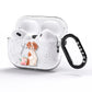 Personalised Brittany Dog AirPods Pro Glitter Case Side Image