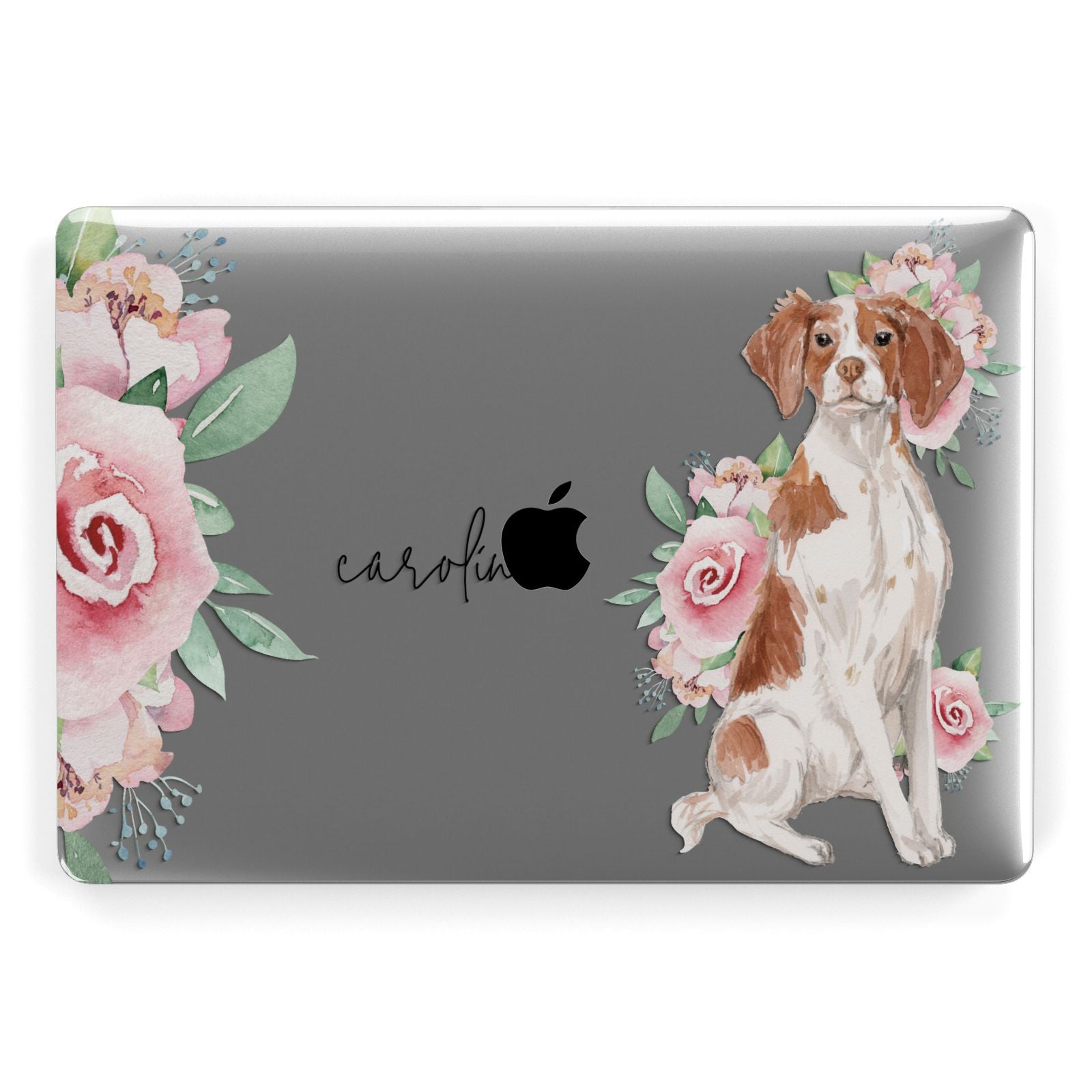 Personalised Brittany Dog Apple MacBook Case
