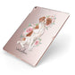 Personalised Brittany Dog Apple iPad Case on Rose Gold iPad Side View