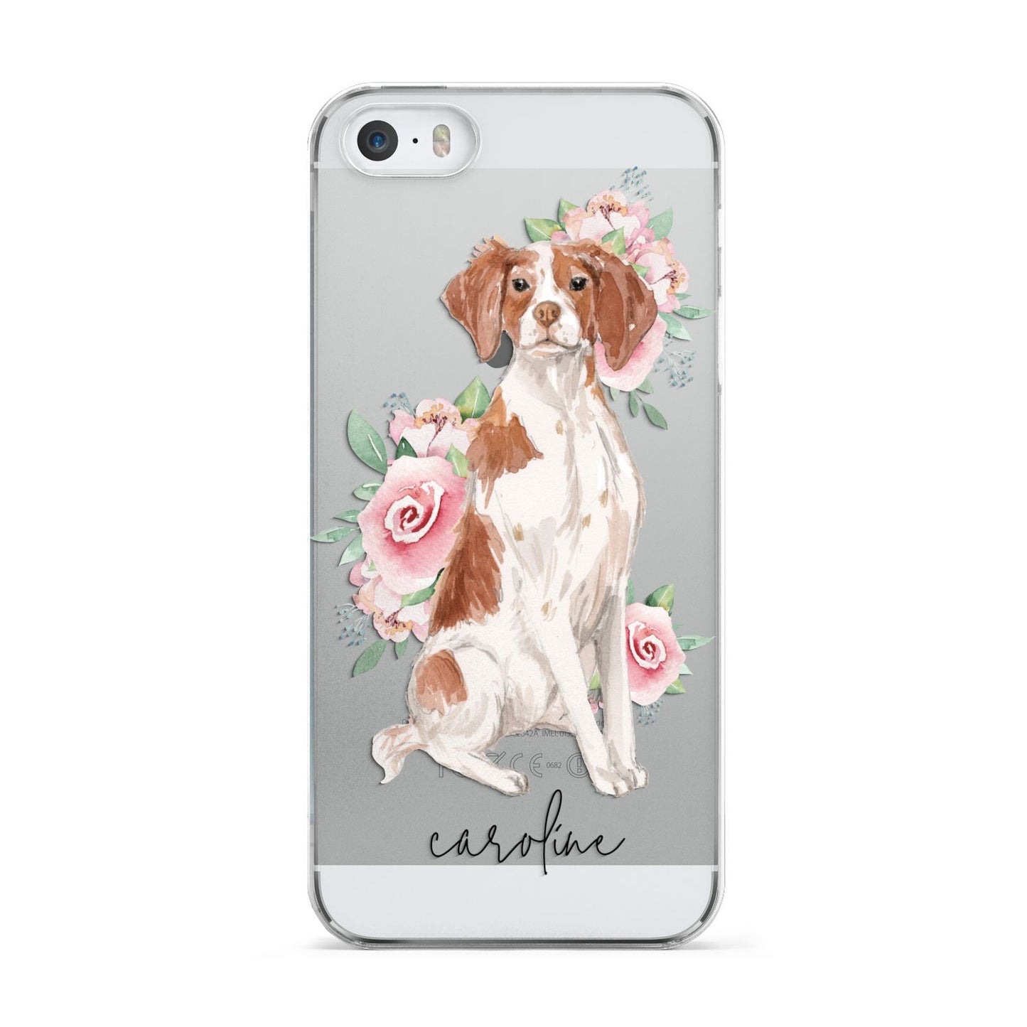 Personalised Brittany Dog Apple iPhone 5 Case