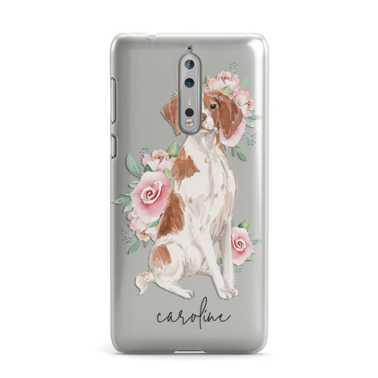 Personalised Brittany Dog Nokia Case