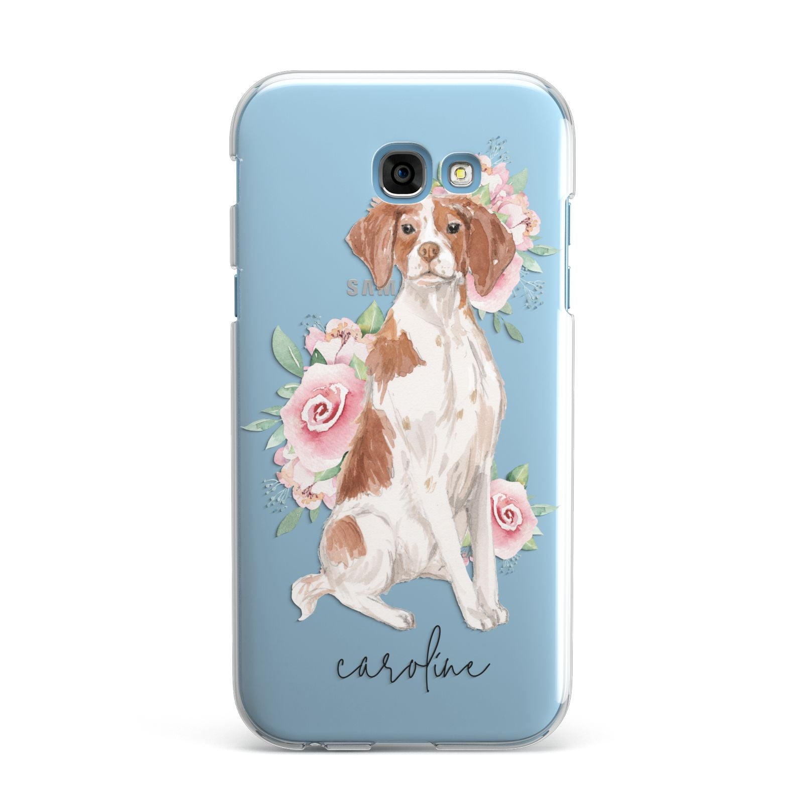 Personalised Brittany Dog Samsung Galaxy A7 2017 Case