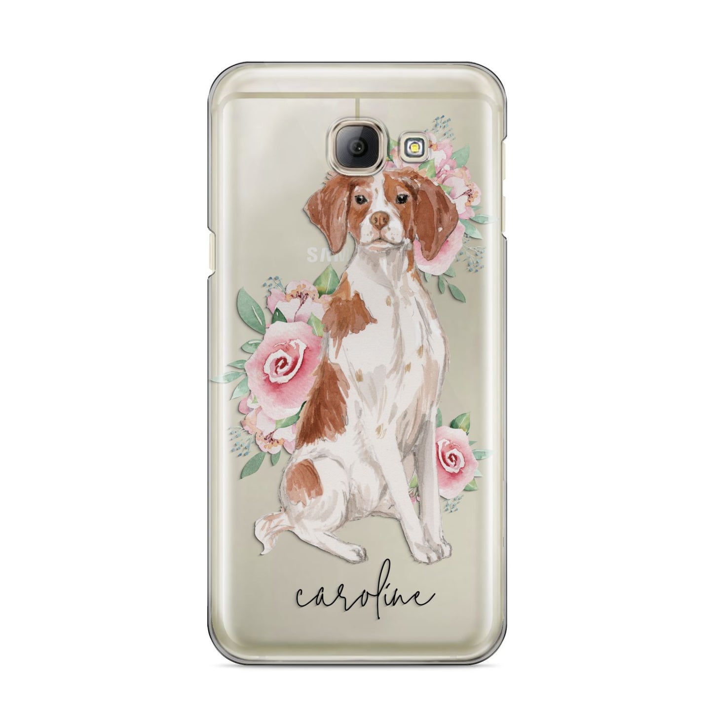 Personalised Brittany Dog Samsung Galaxy A8 2016 Case