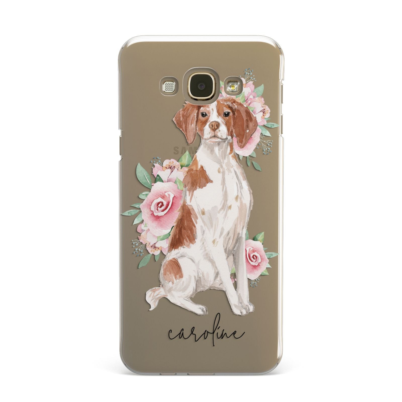Personalised Brittany Dog Samsung Galaxy A8 Case