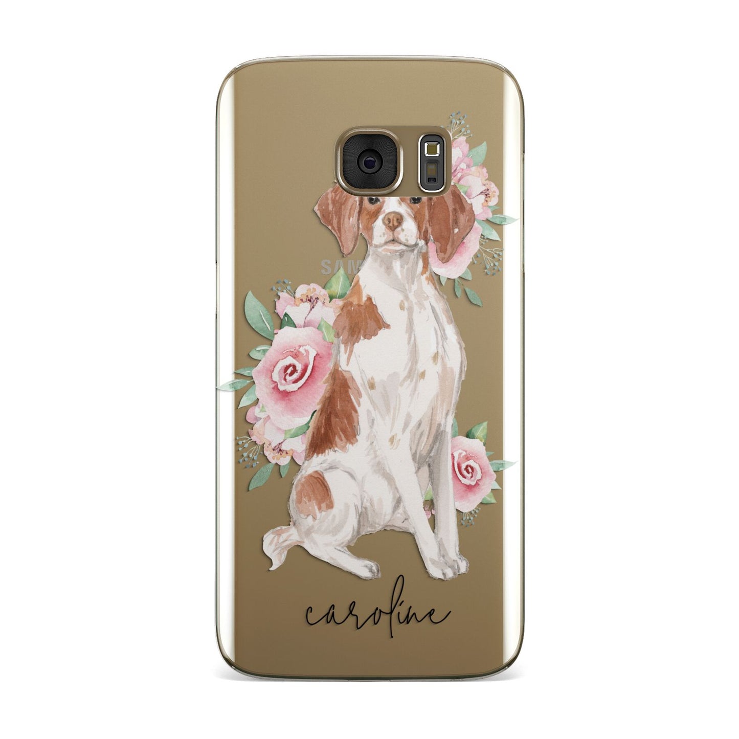 Personalised Brittany Dog Samsung Galaxy Case