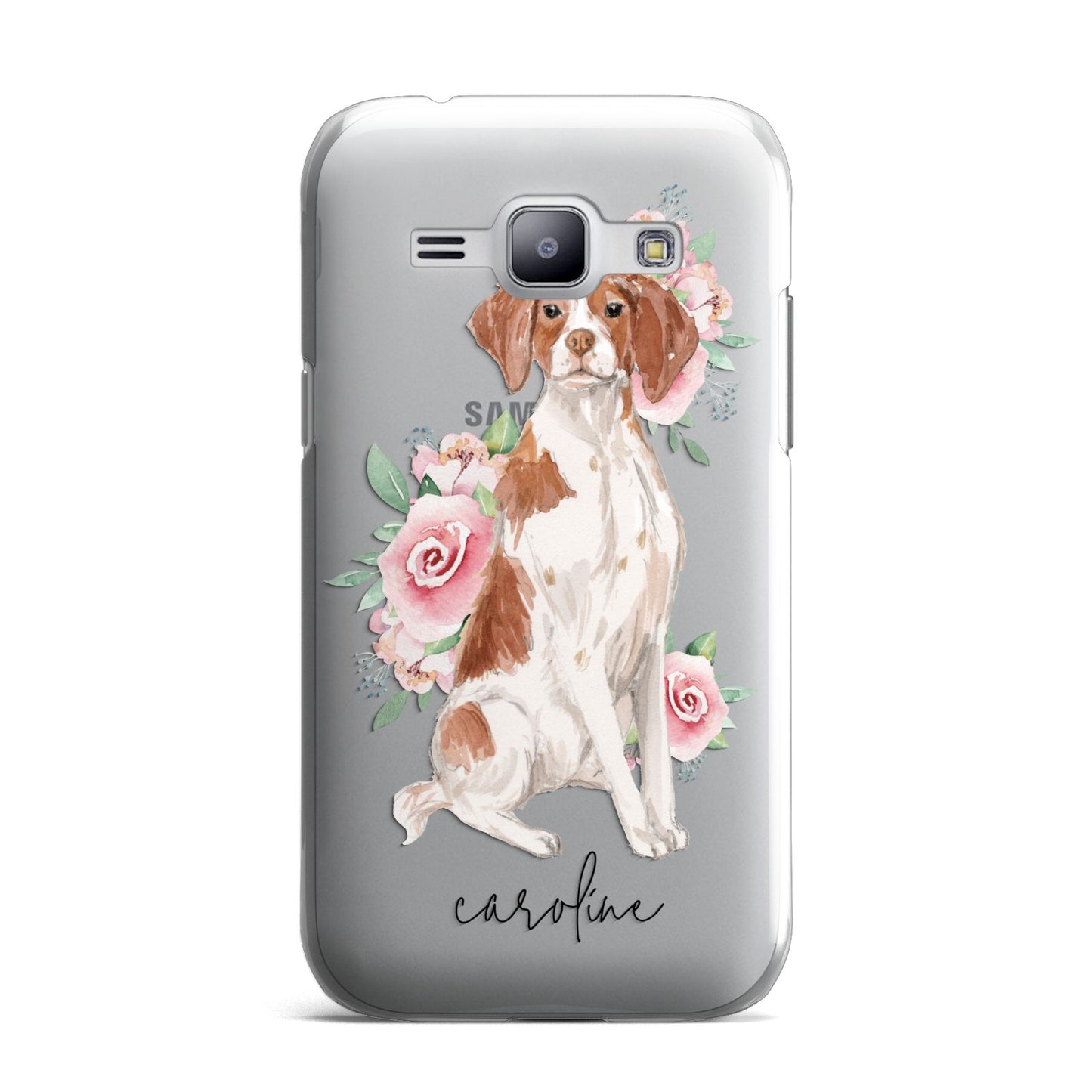 Personalised Brittany Dog Samsung Galaxy J1 2015 Case