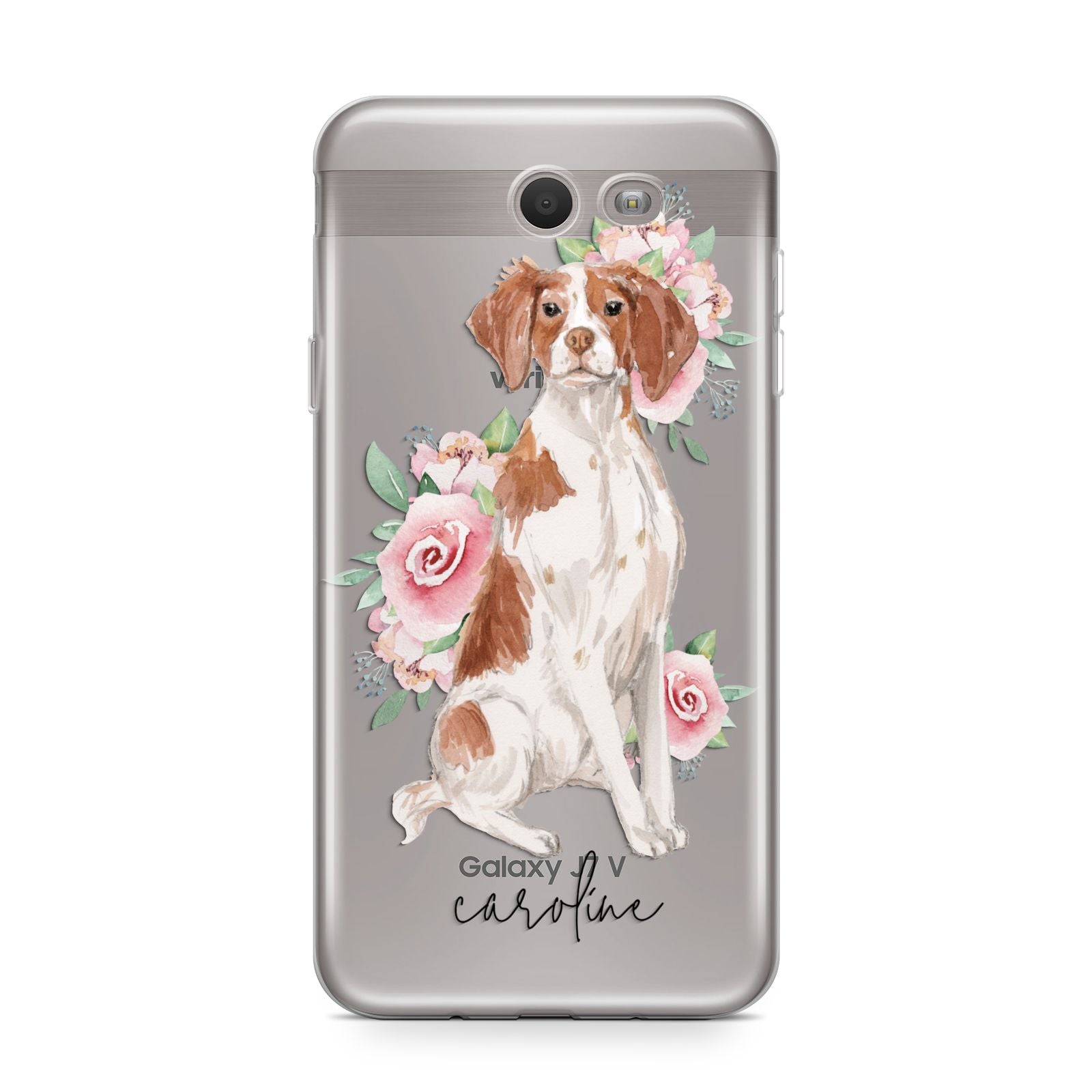 Personalised Brittany Dog Samsung Galaxy J7 2017 Case