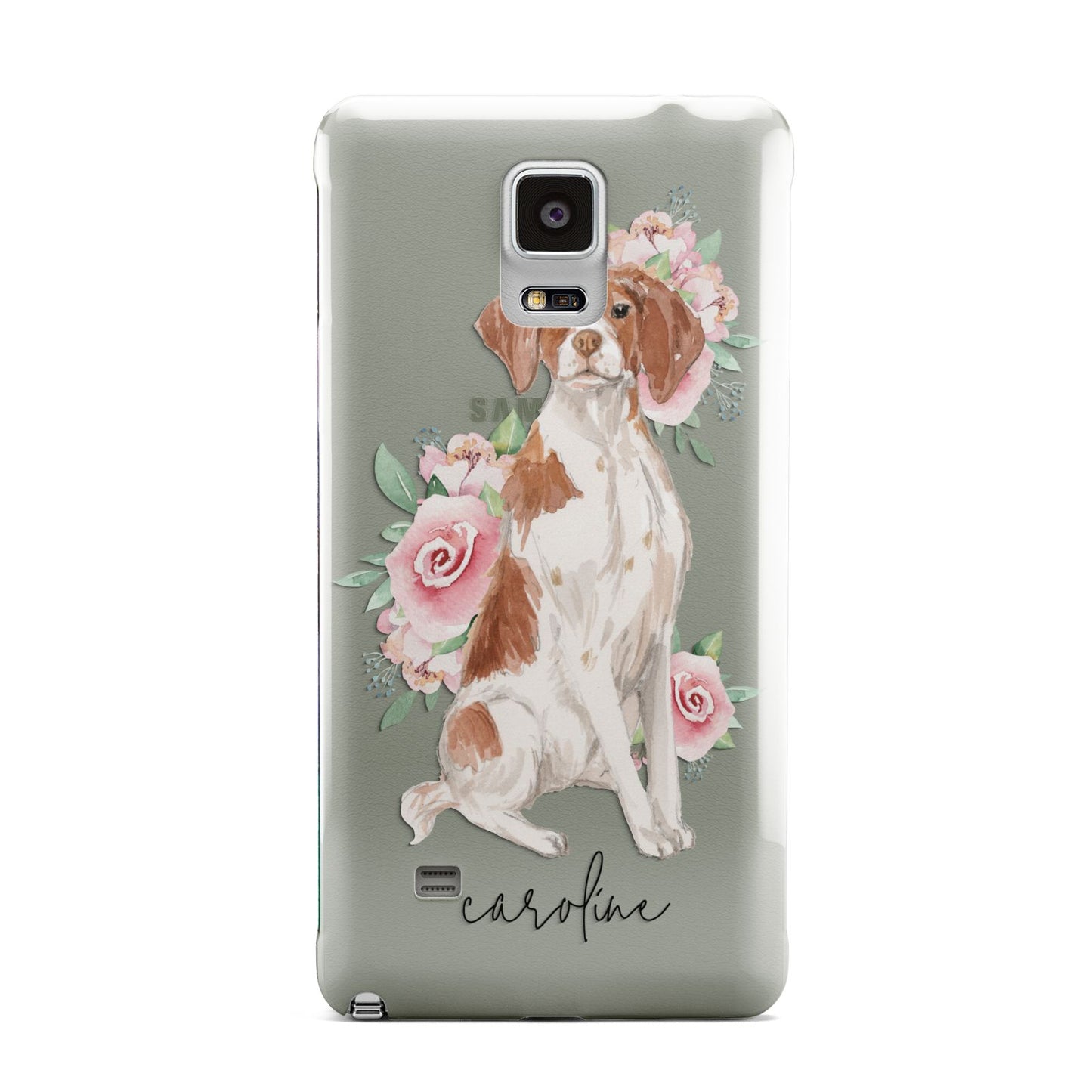 Personalised Brittany Dog Samsung Galaxy Note 4 Case