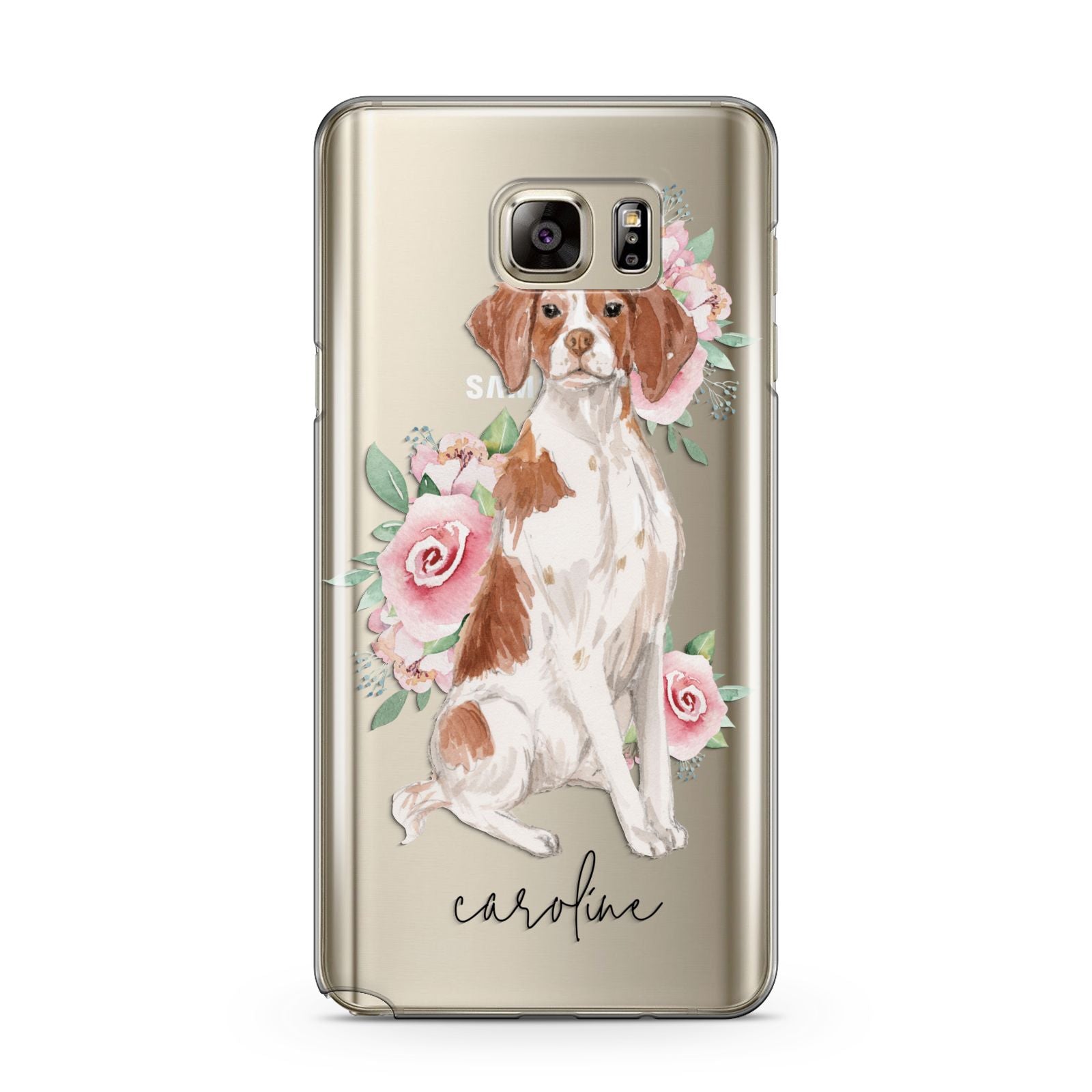 Personalised Brittany Dog Samsung Galaxy Note 5 Case