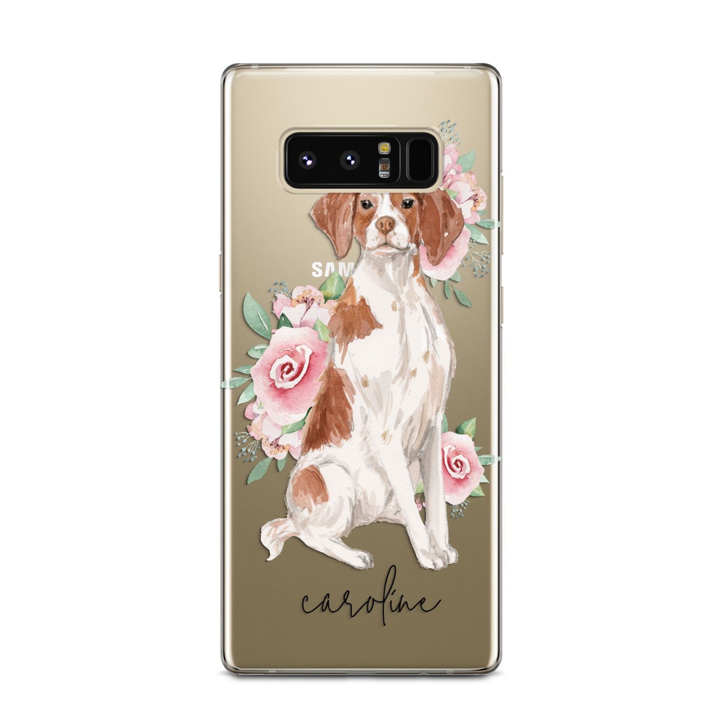 Personalised Brittany Dog Samsung Galaxy Note 8 Case