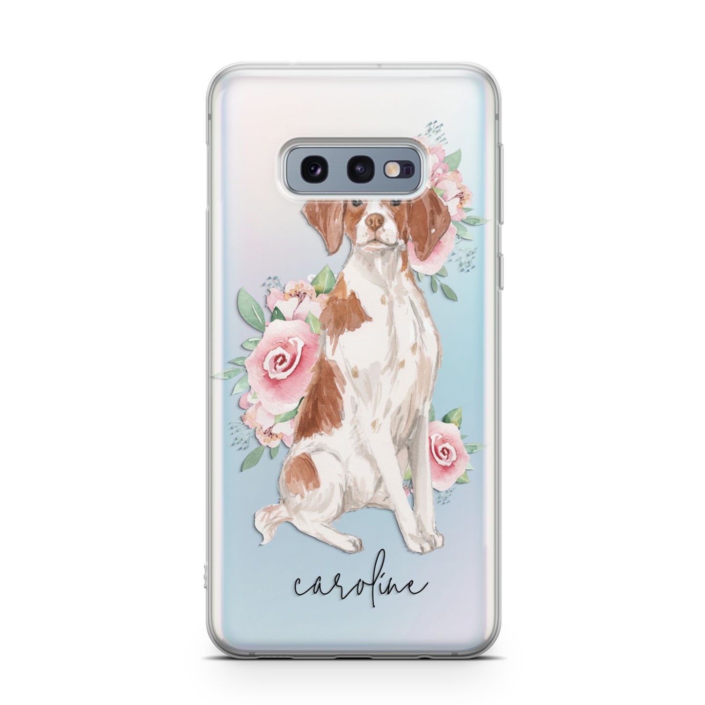 Personalised Brittany Dog Samsung Galaxy S10E Case