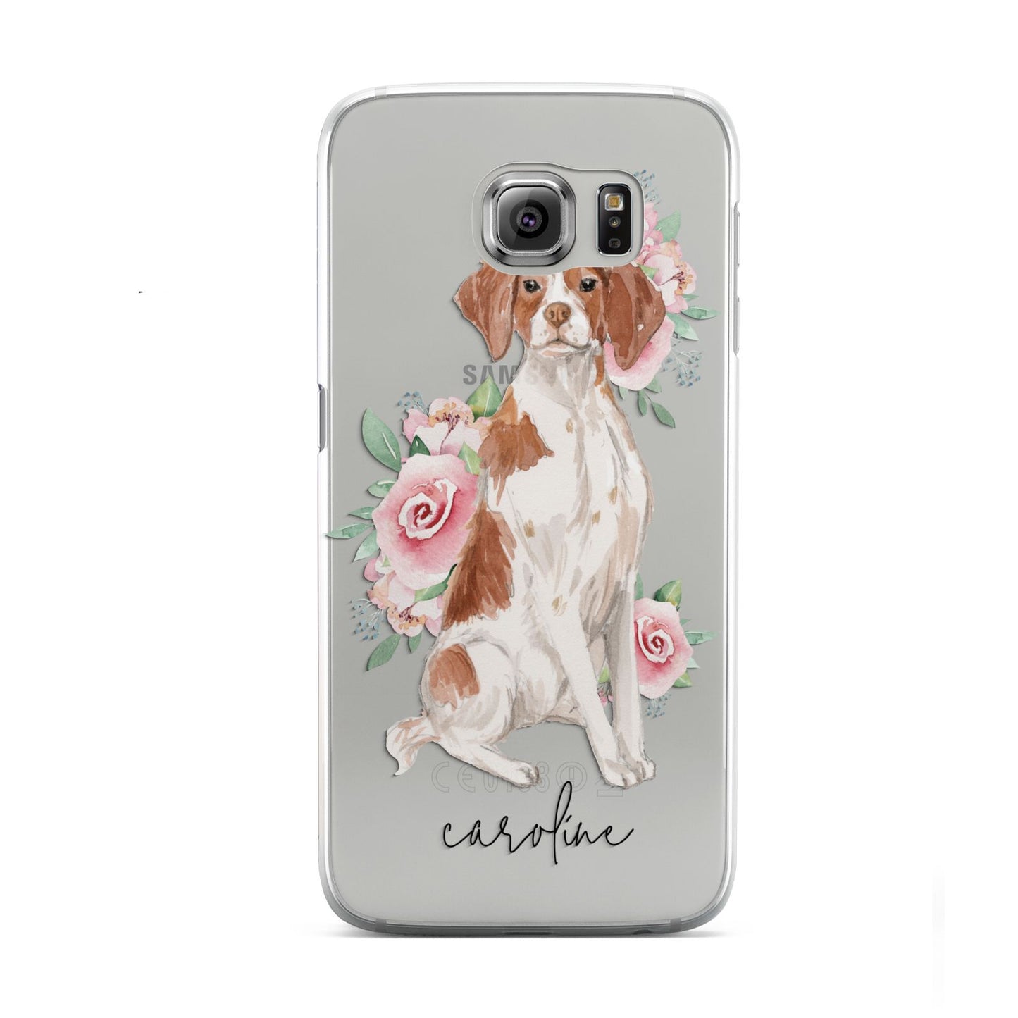 Personalised Brittany Dog Samsung Galaxy S6 Case