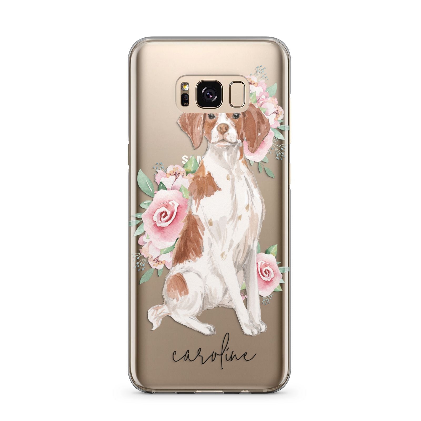 Personalised Brittany Dog Samsung Galaxy S8 Plus Case