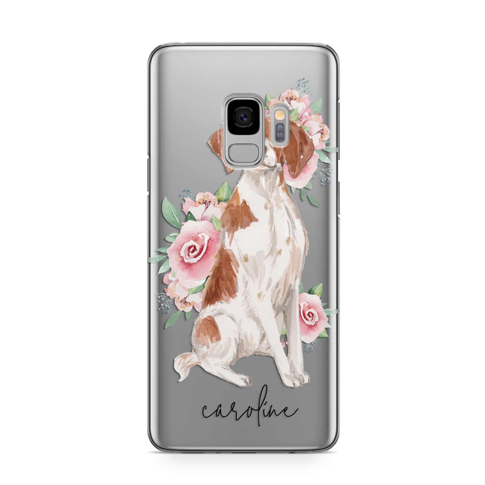 Personalised Brittany Dog Samsung Galaxy S9 Case