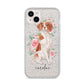 Personalised Brittany Dog iPhone 14 Plus Glitter Tough Case Starlight