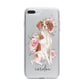 Personalised Brittany Dog iPhone 7 Plus Bumper Case on Silver iPhone
