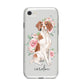 Personalised Brittany Dog iPhone 8 Bumper Case on Silver iPhone