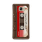 Personalised Brown Mixtape Samsung Galaxy A7 2016 Case on gold phone