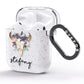 Personalised Bull s Head AirPods Glitter Case Side Image