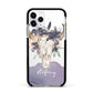 Personalised Bull s Head Apple iPhone 11 Pro in Silver with Black Impact Case