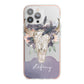 Personalised Bull s Head iPhone 13 Pro Max TPU Impact Case with Pink Edges