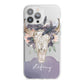 Personalised Bull s Head iPhone 13 Pro Max TPU Impact Case with White Edges