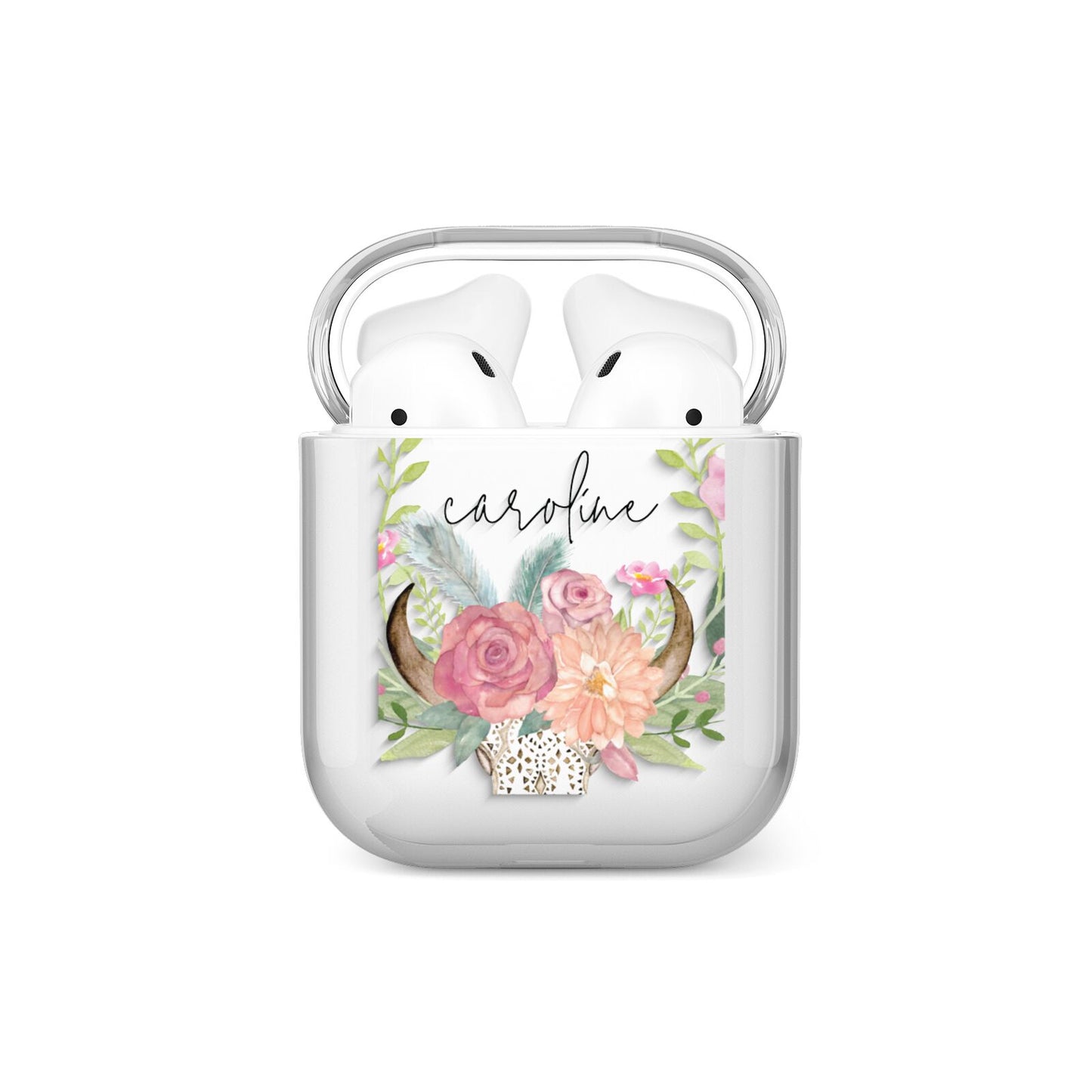 Personalised Bull s Skull AirPods Case