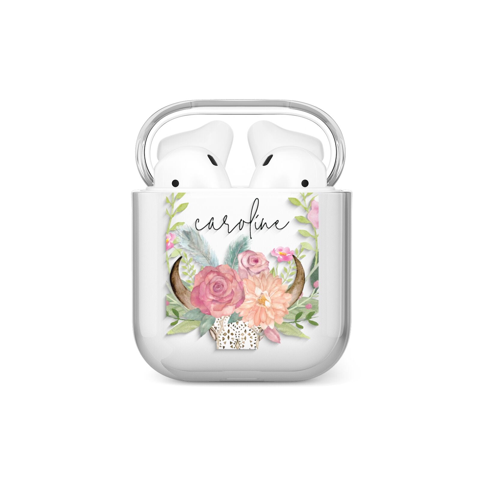 Personalised Bull s Skull AirPods Case