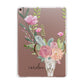Personalised Bull s Skull Apple iPad Rose Gold Case