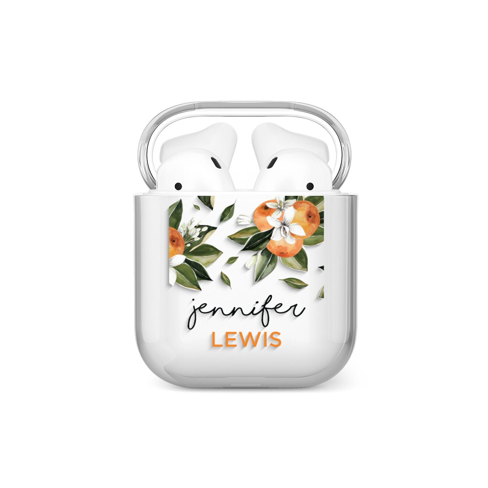 Personalised Bunch of Oranges AirPods Case