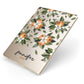 Personalised Bunch of Oranges Apple iPad Case on Gold iPad Side View
