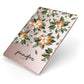 Personalised Bunch of Oranges Apple iPad Case on Rose Gold iPad Side View