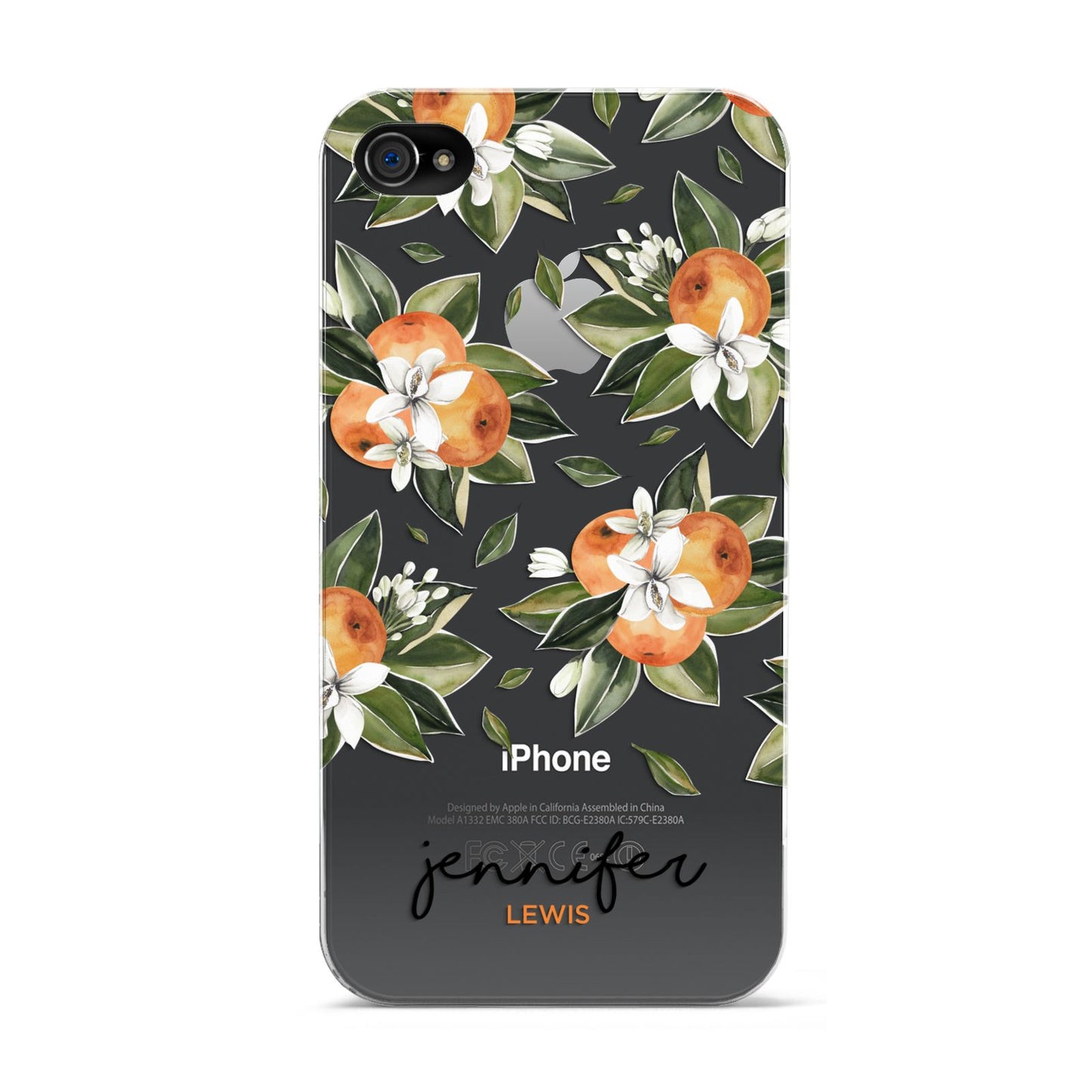 Personalised Bunch of Oranges Apple iPhone 4s Case