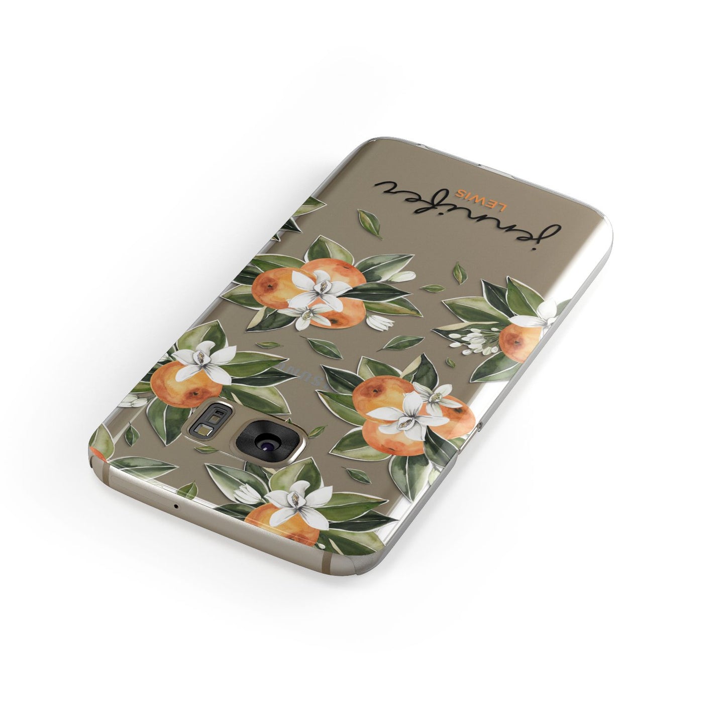 Personalised Bunch of Oranges Samsung Galaxy Case Front Close Up