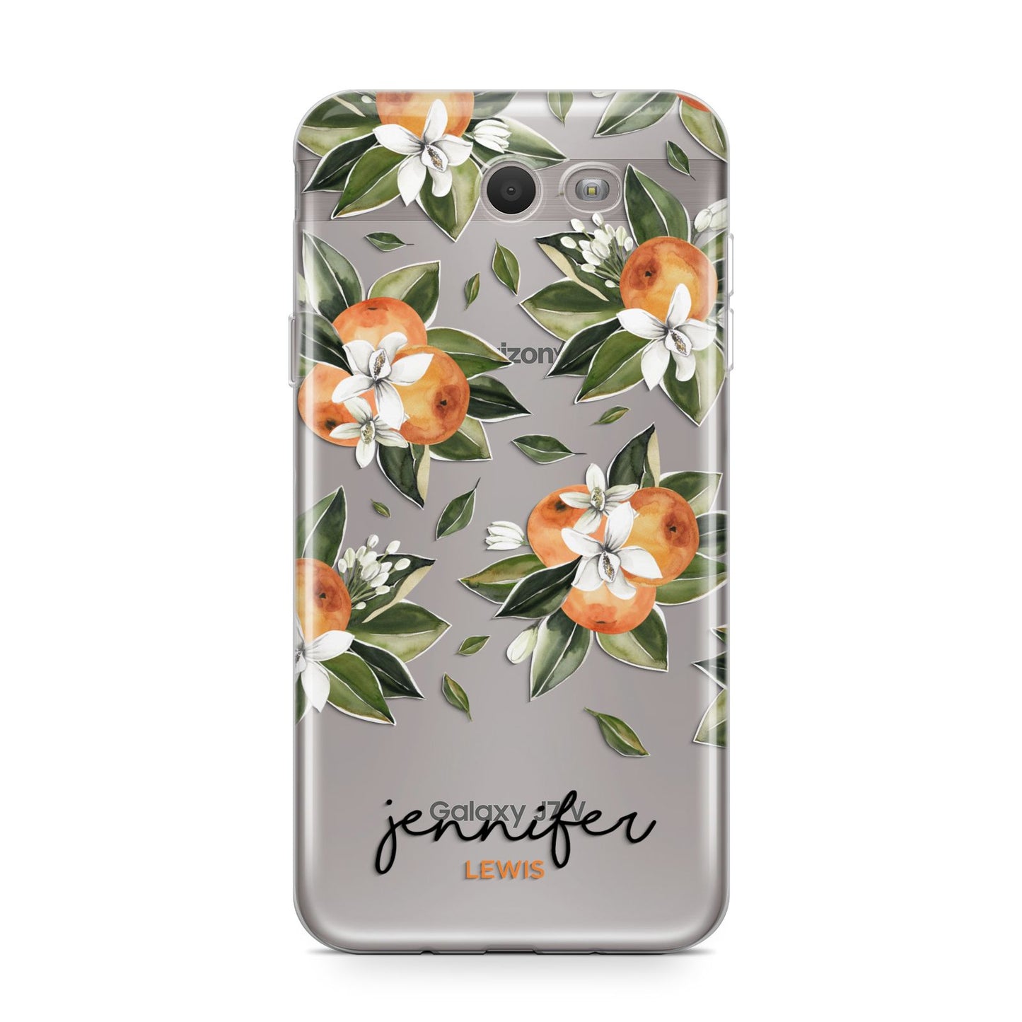 Personalised Bunch of Oranges Samsung Galaxy J7 2017 Case