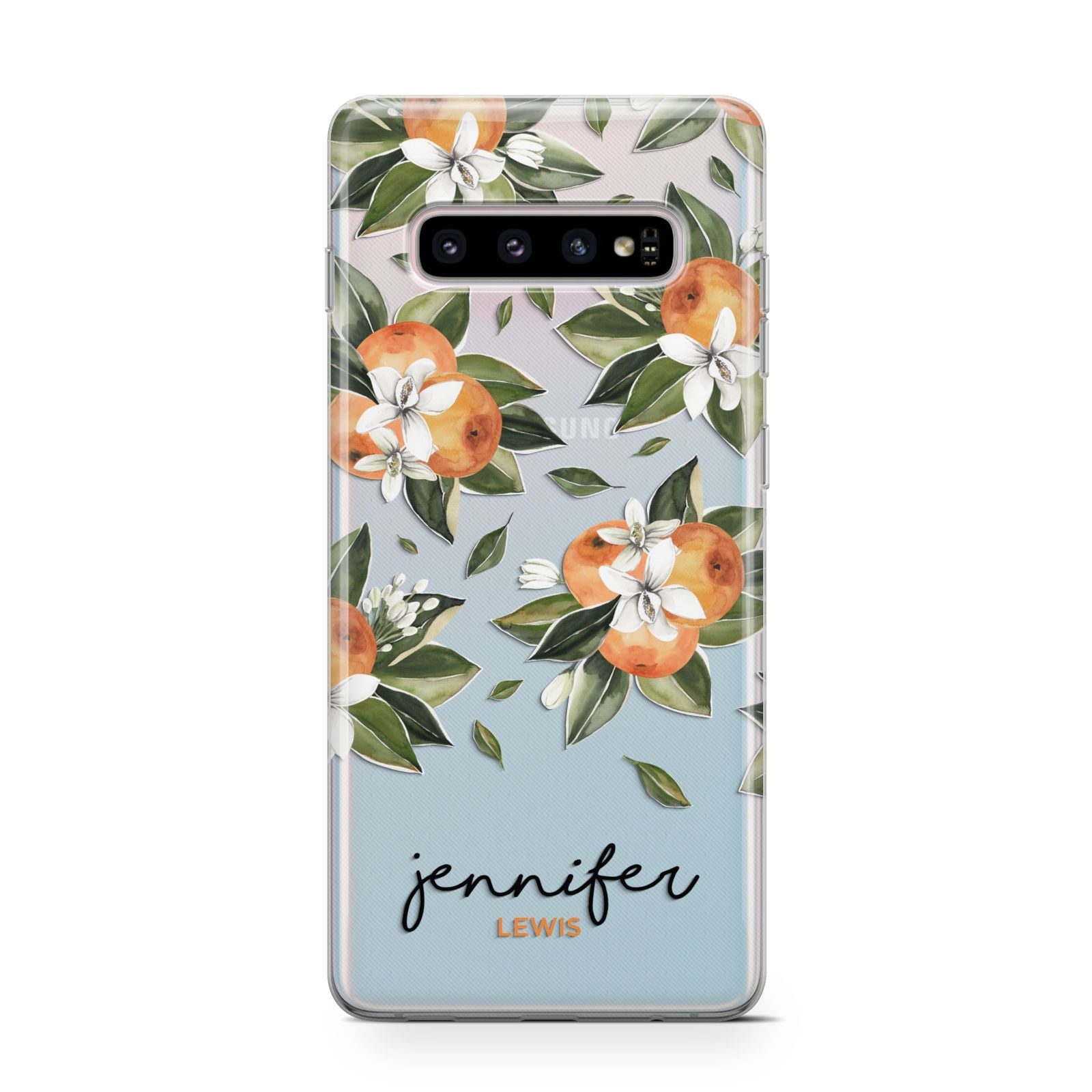 Personalised Bunch of Oranges Samsung Galaxy S10 Case