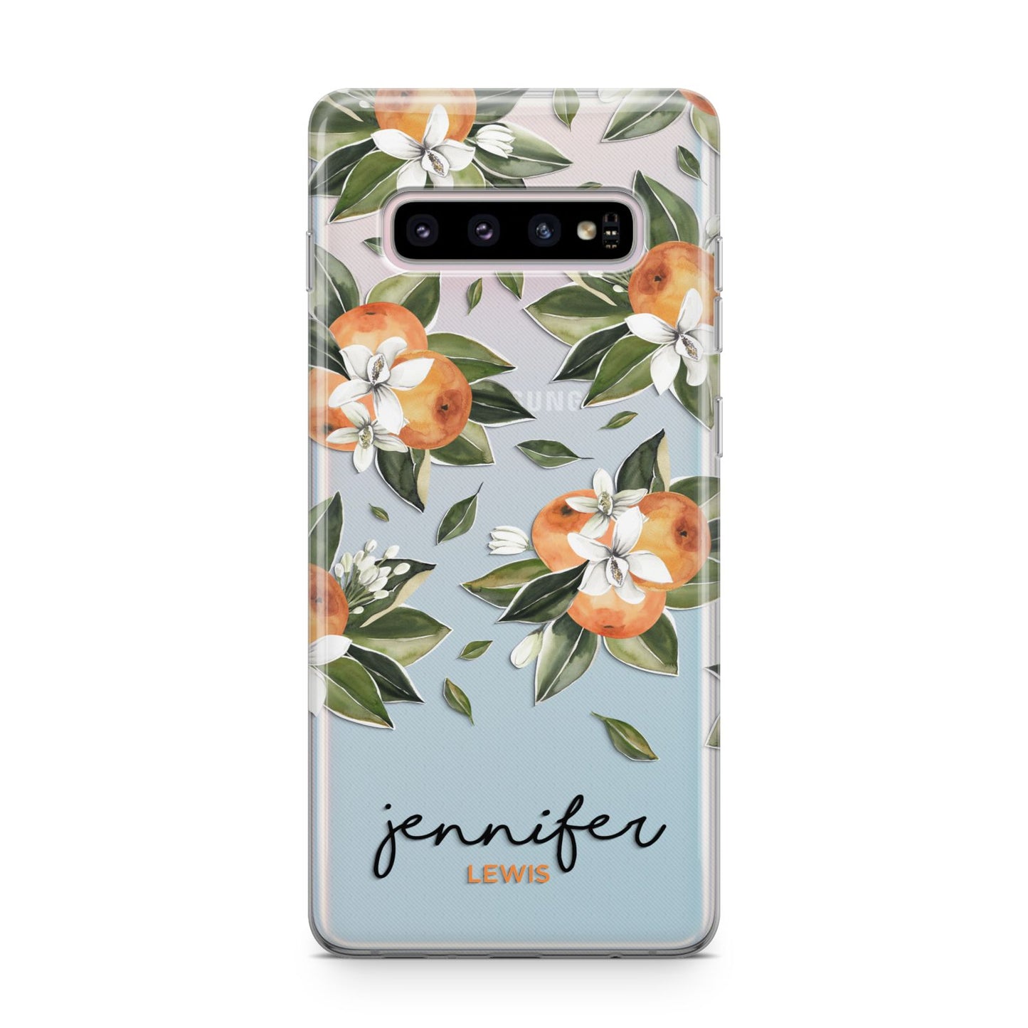 Personalised Bunch of Oranges Samsung Galaxy S10 Plus Case