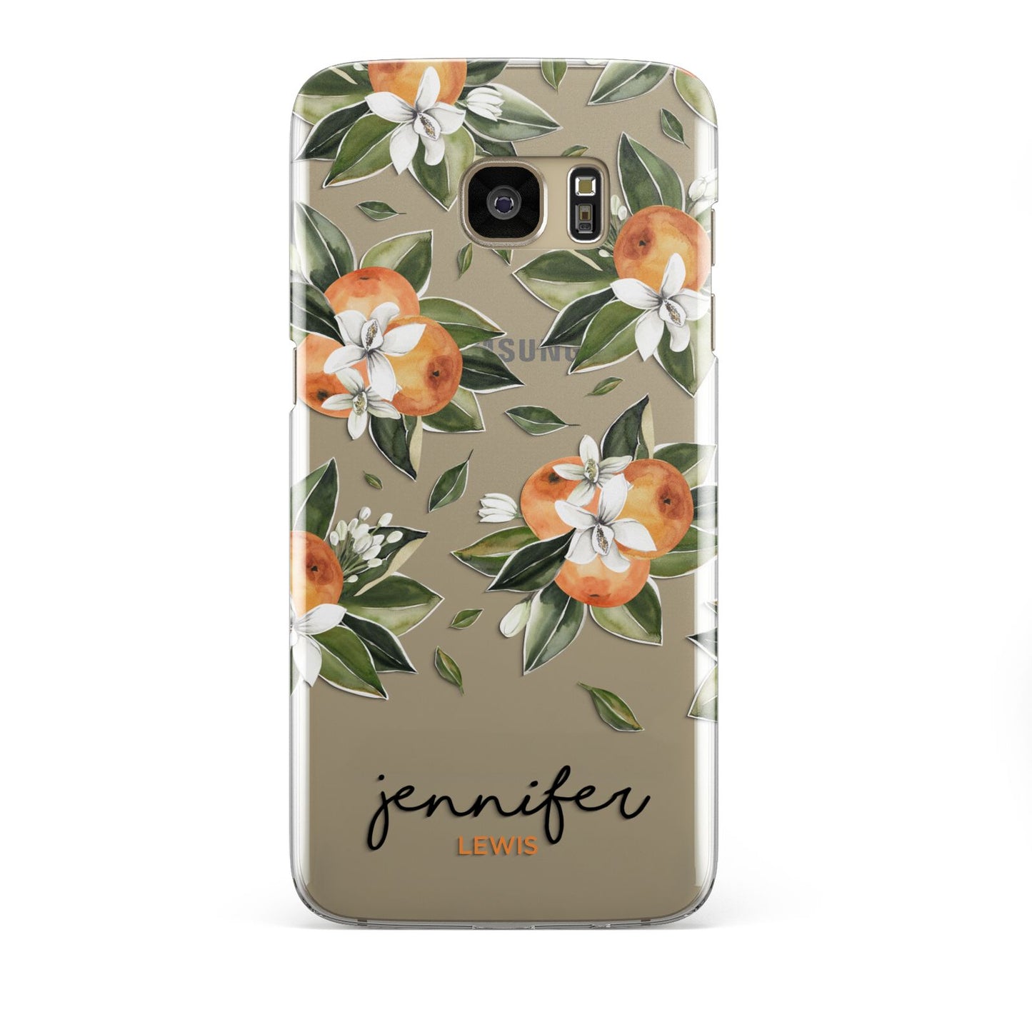 Personalised Bunch of Oranges Samsung Galaxy S7 Edge Case