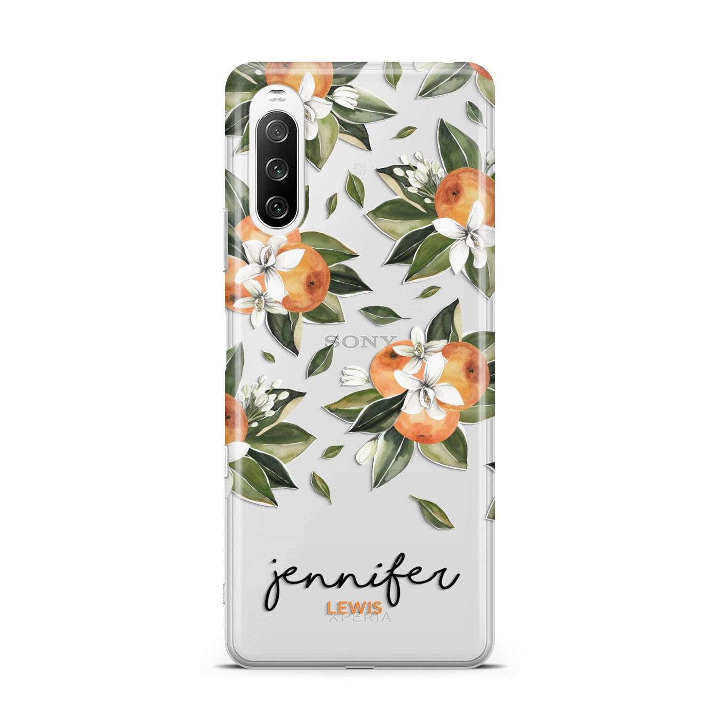 Personalised Bunch of Oranges Sony Xperia 10 III Case