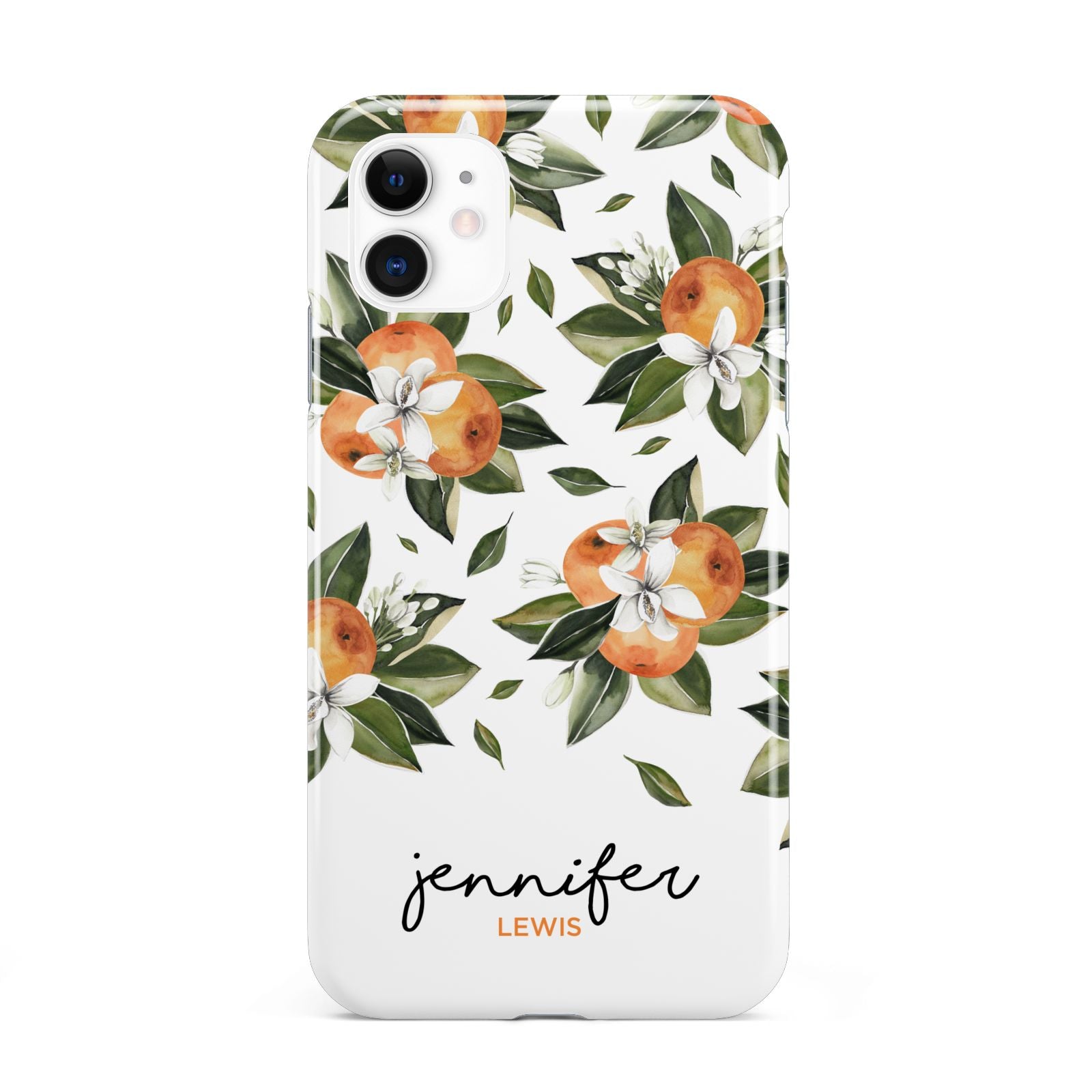 Personalised Bunch of Oranges iPhone 11 3D Tough Case