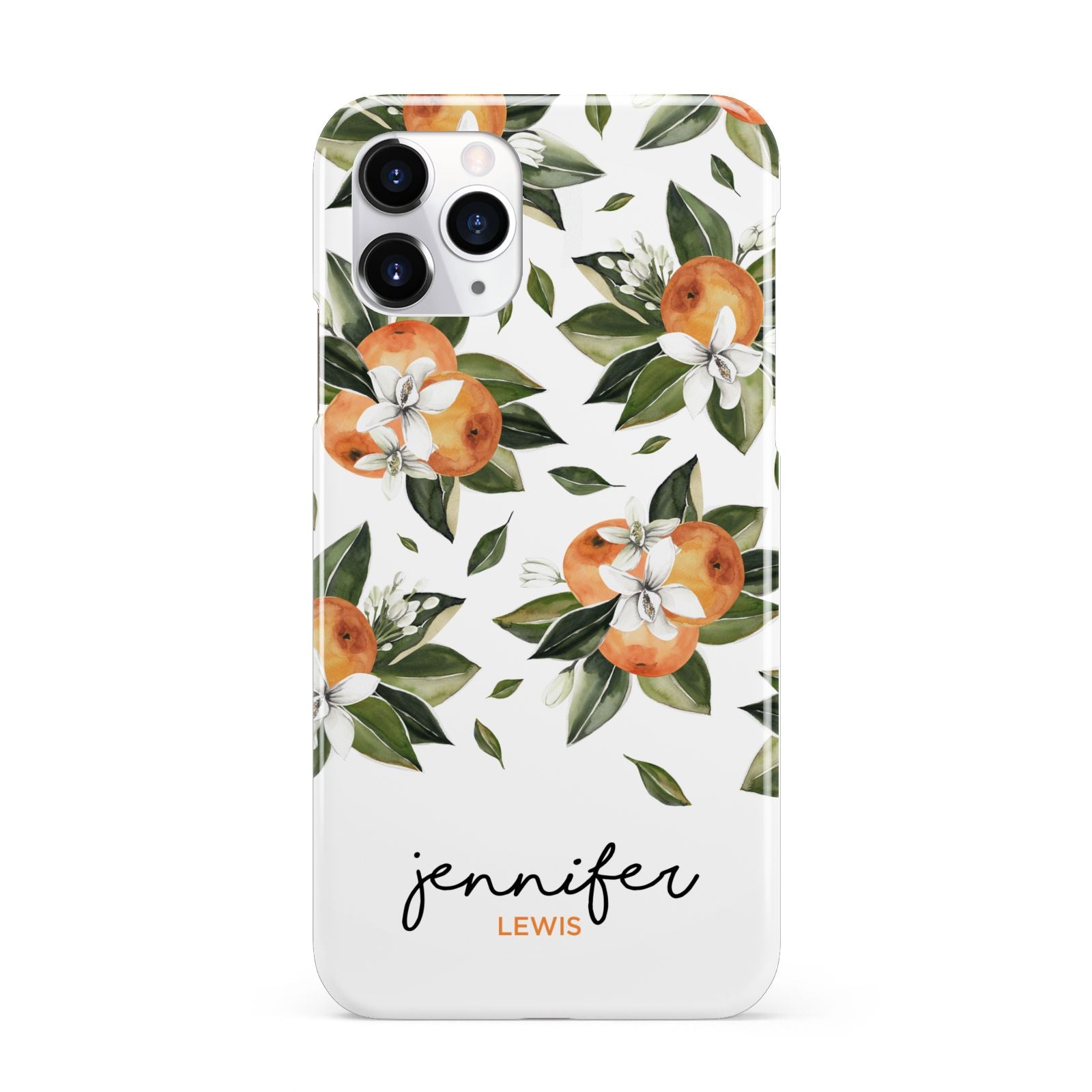 Personalised Bunch of Oranges iPhone 11 Pro 3D Snap Case