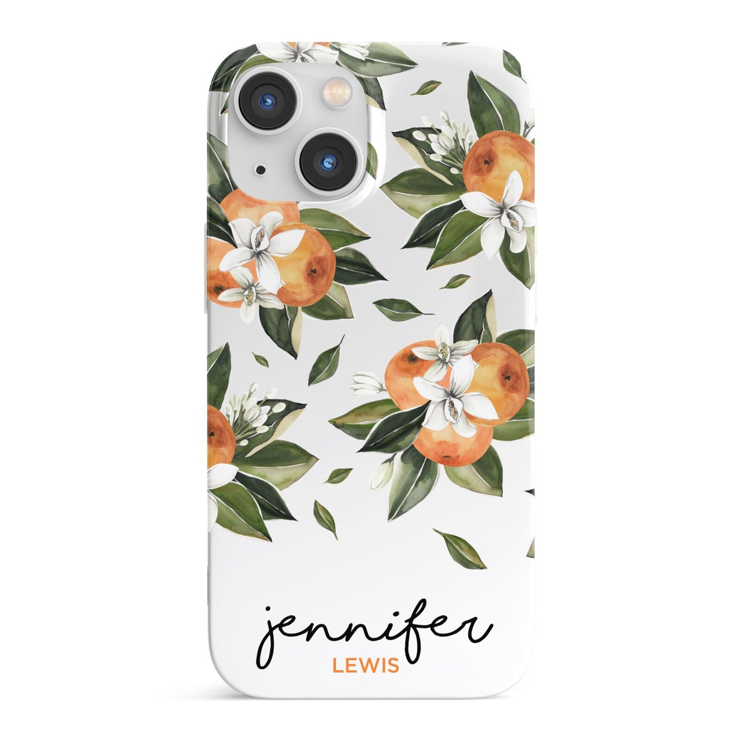 Personalised Bunch of Oranges iPhone 13 Mini Full Wrap 3D Snap Case