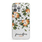 Personalised Bunch of Oranges iPhone 13 Pro Max Clear Bumper Case