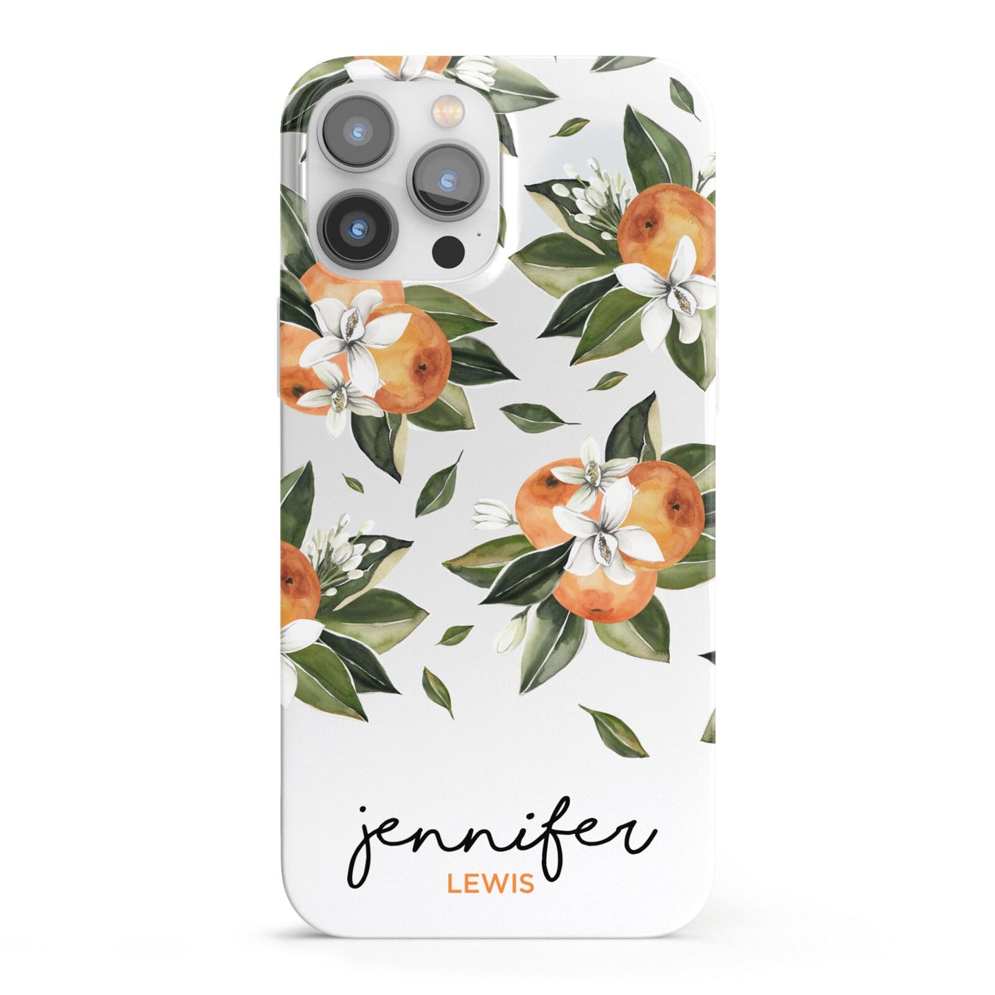 Personalised Bunch of Oranges iPhone 13 Pro Max Full Wrap 3D Snap Case