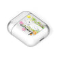 Personalised Bunny Rabbit AirPods Case Laid Flat