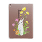 Personalised Bunny Rabbit Apple iPad Rose Gold Case