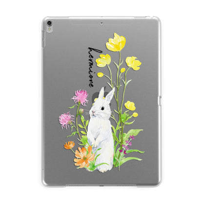 Personalised Bunny Rabbit Apple iPad Silver Case