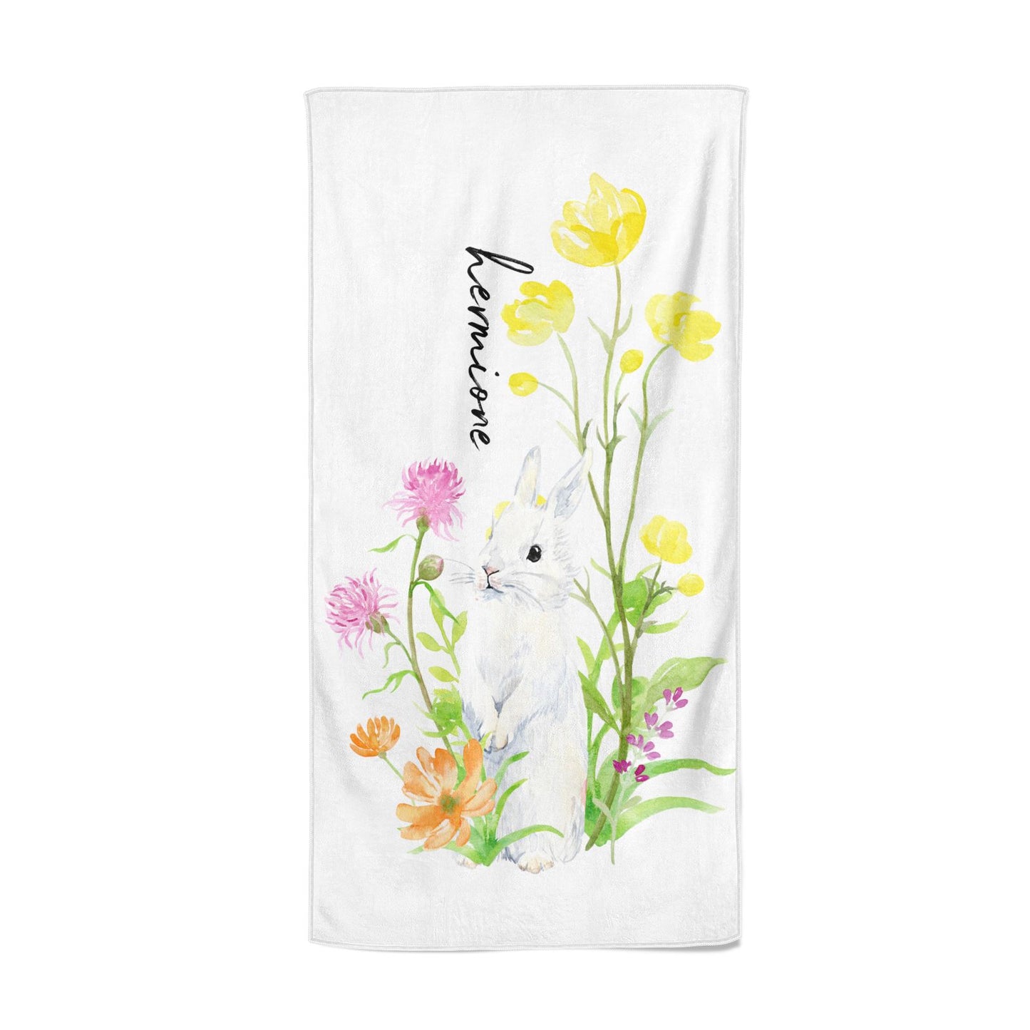 Personalised Bunny Rabbit Beach Towel