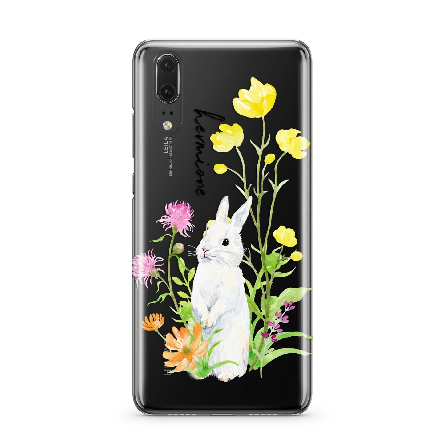 Personalised Bunny Rabbit Huawei P20 Phone Case