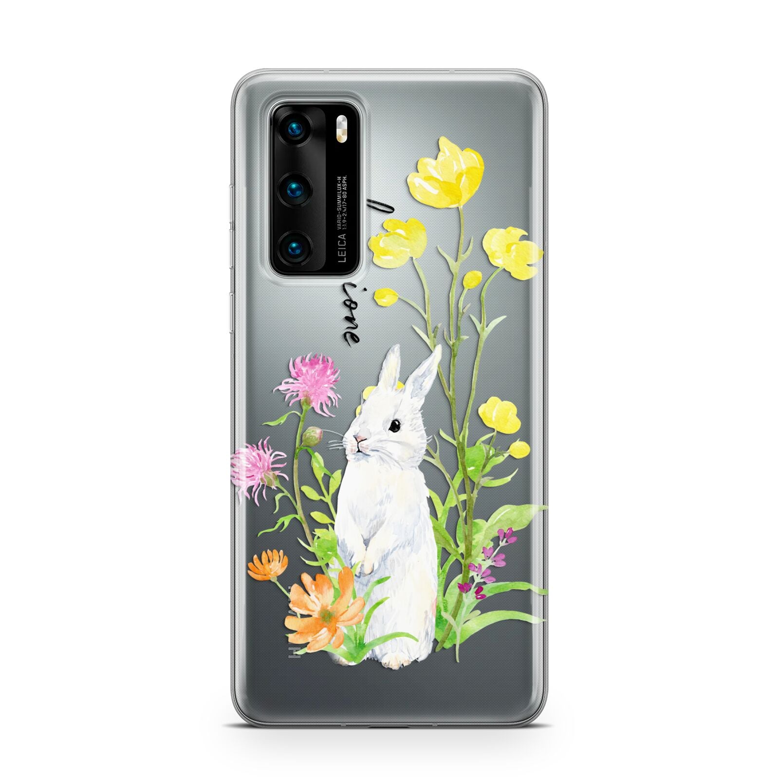 Personalised Bunny Rabbit Huawei P40 Phone Case
